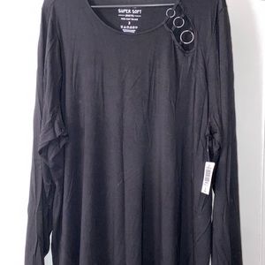 Black super soft long sleeve torrid top